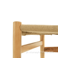 Modern Hans Wegner Wood Paper Corda Cadeira